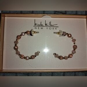 Nicole miller New York Hoop Earings